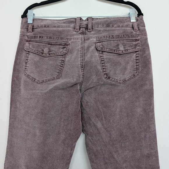 Vtg Authentic Y2K GAP Corduroy Bootcut Low Rise Back Flap Purple Pants Sz 10R - Picture 10 of 15